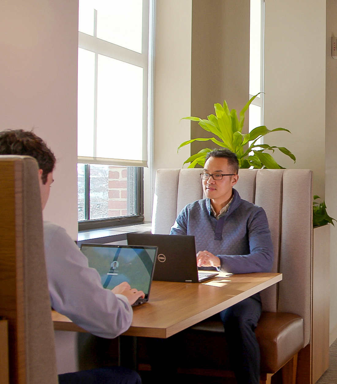 Alan Hsu and another colleague at WMC NYC office