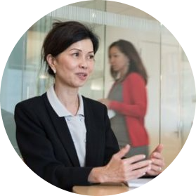 Business woman explaining